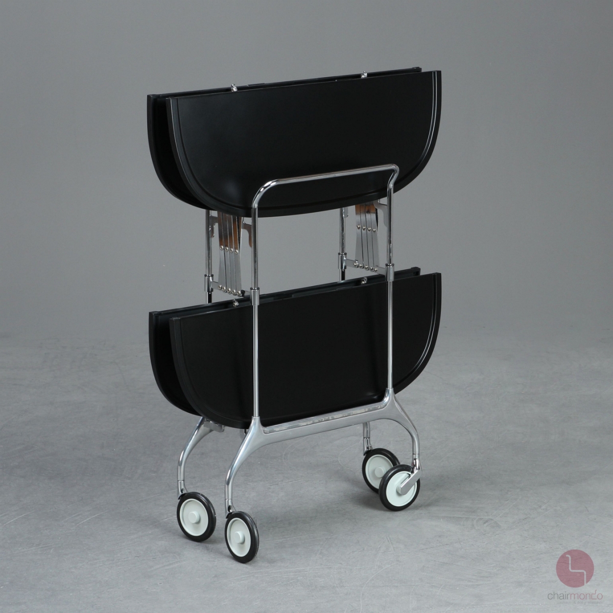 Preview: Kartell Servierwagen Gastone klappbar Schwarz gebraucht