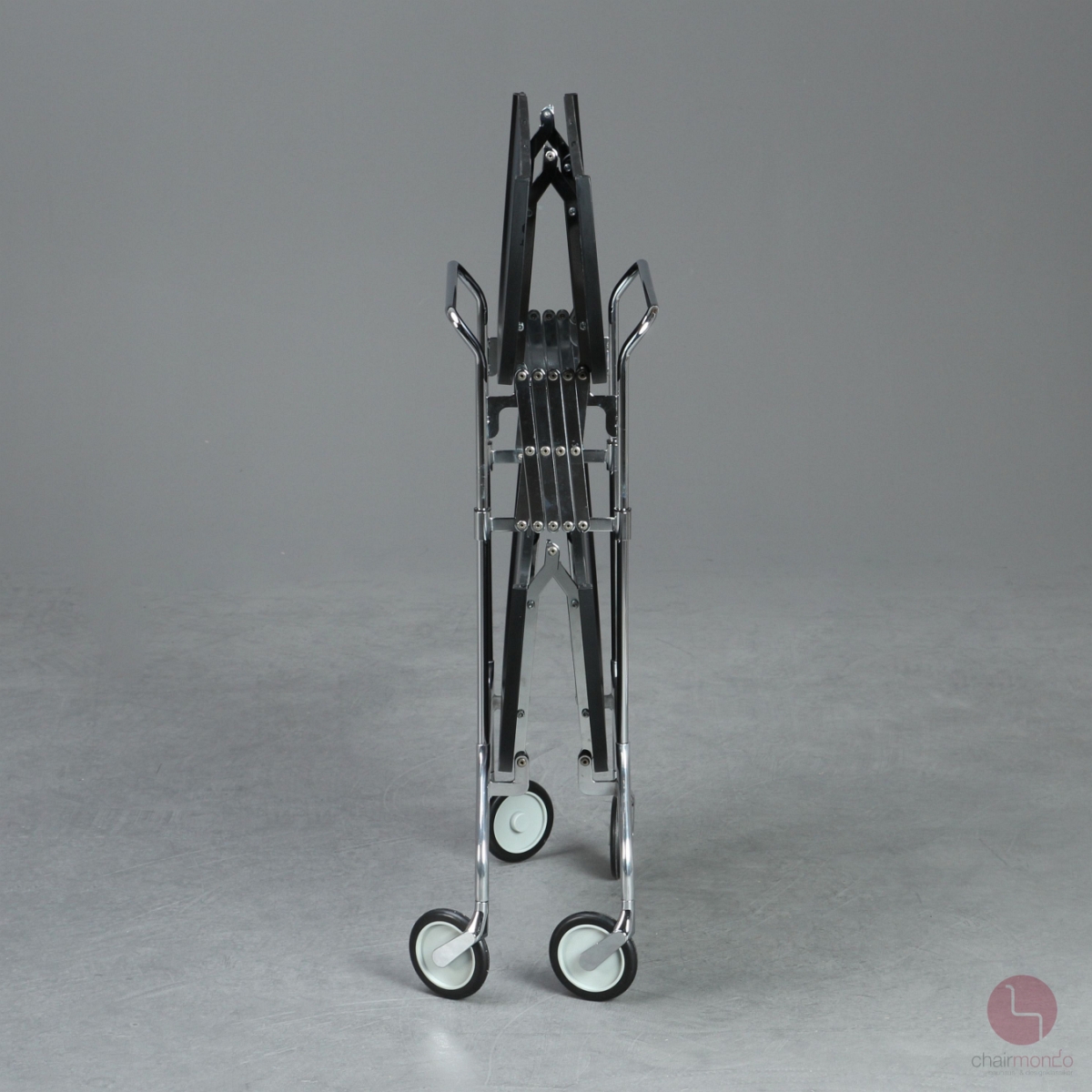 Preview: Kartell Servierwagen Gastone klappbar Schwarz gebraucht