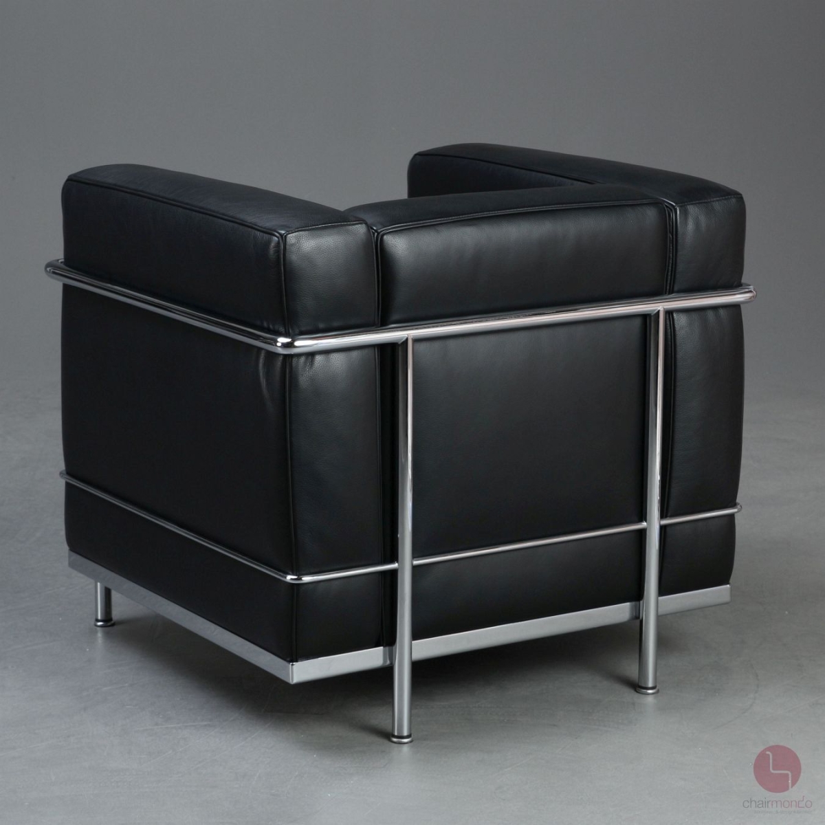 Preview: Cassina LC2 Sessel mit schwarzem Leder chairmondo