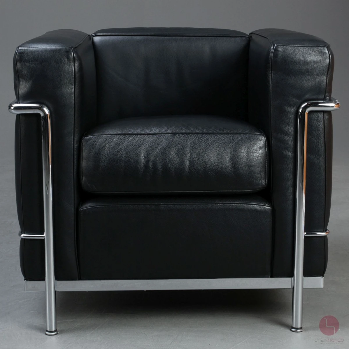 Cassina LC2 Sessel mit schwarzem Leder chairmondo