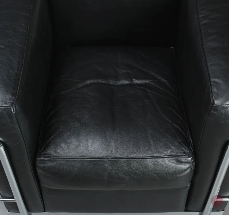 Cassina LC2 Sessel mit schwarzem Leder gebraucht
