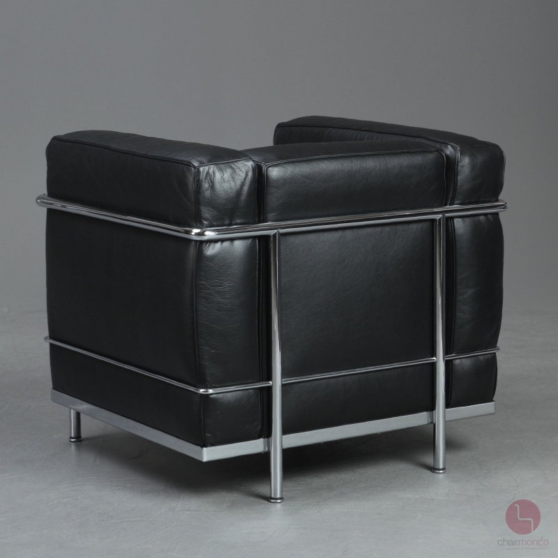 Preview: Cassina LC2 Sessel mit schwarzem Leder gebraucht