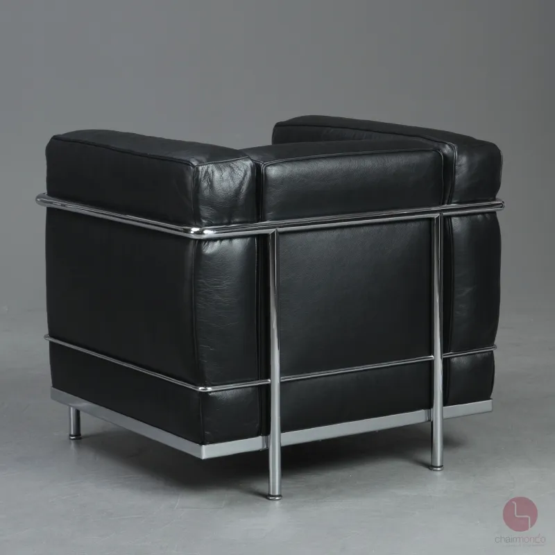 Cassina LC2 Sessel mit schwarzem Leder gebraucht