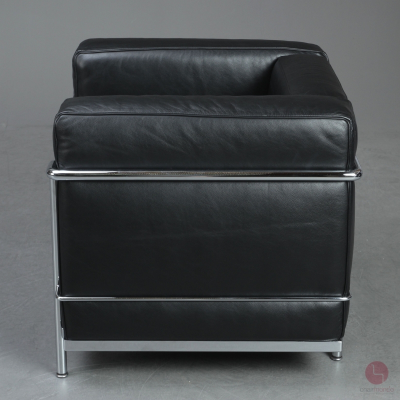 Preview: Cassina LC2 Sessel mit schwarzem Leder gebraucht