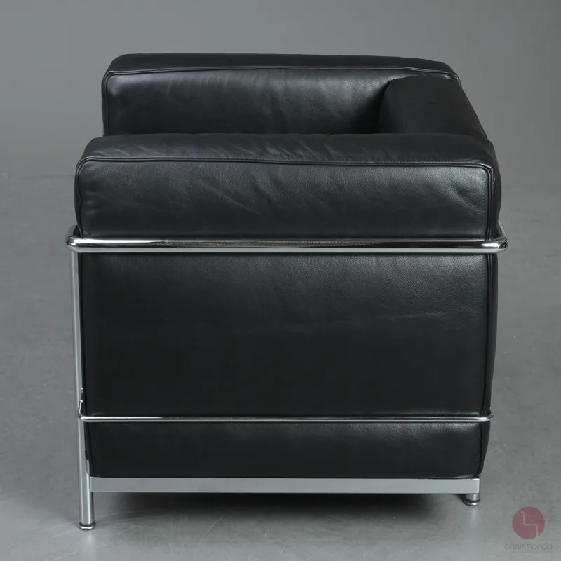 Cassina LC2 Sessel mit schwarzem Leder gebraucht