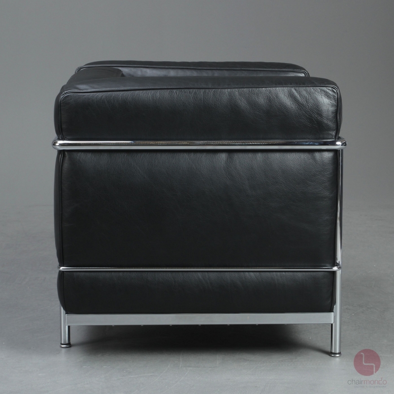 Preview: Cassina LC2 Sessel mit schwarzem Leder gebraucht