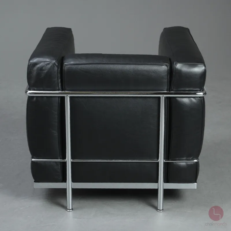 Cassina LC2 Sessel mit schwarzem Leder gebraucht
