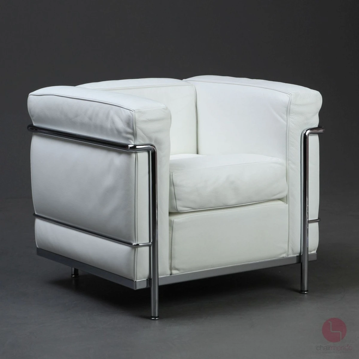 Cassina LC2 Sessel mit weißem Leder chairmondo