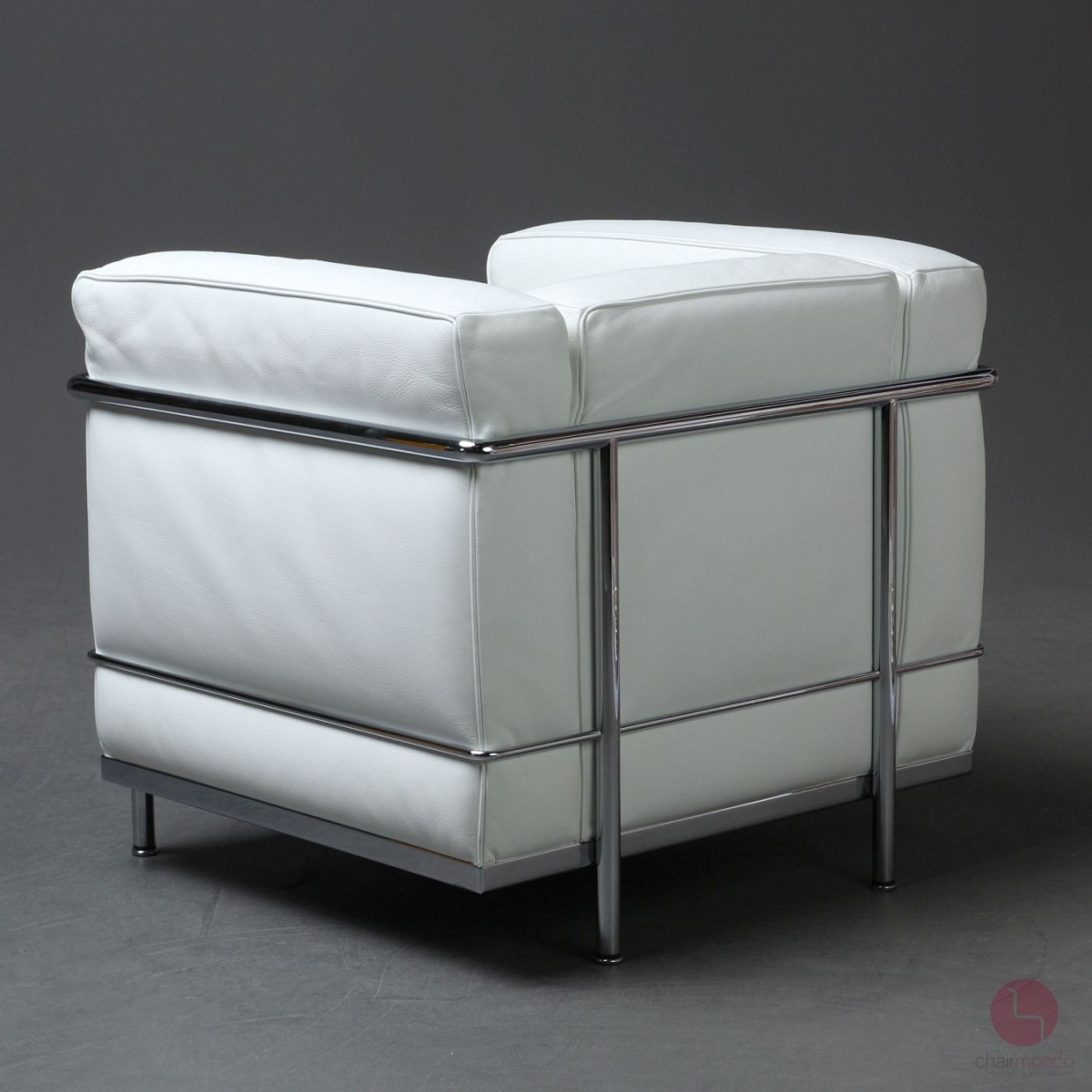 Preview: Cassina LC2 Sessel mit weißem Leder chairmondo