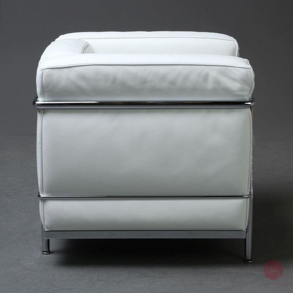 Preview: Cassina LC2 Sessel mit weißem Leder chairmondo