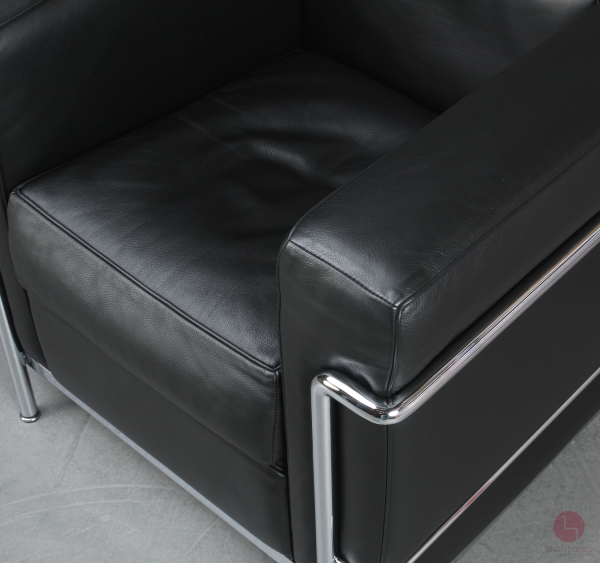 Cassina LC2 Sessel mit schwarzem Leder gebraucht