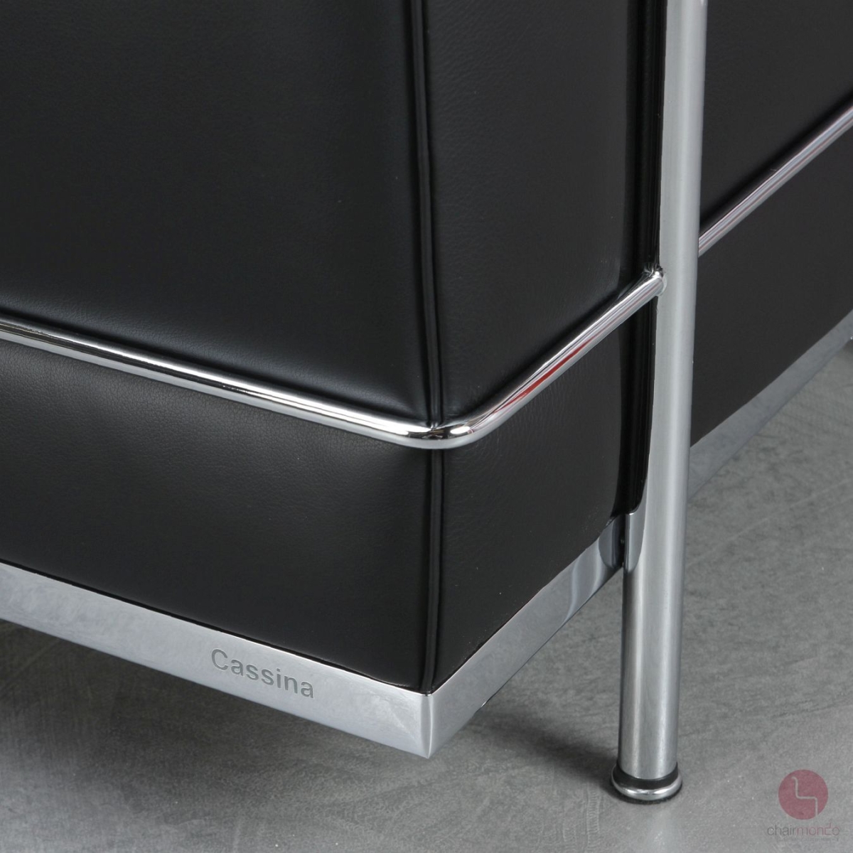 Cassina LC2 Sessel mit schwarzem Leder gebraucht