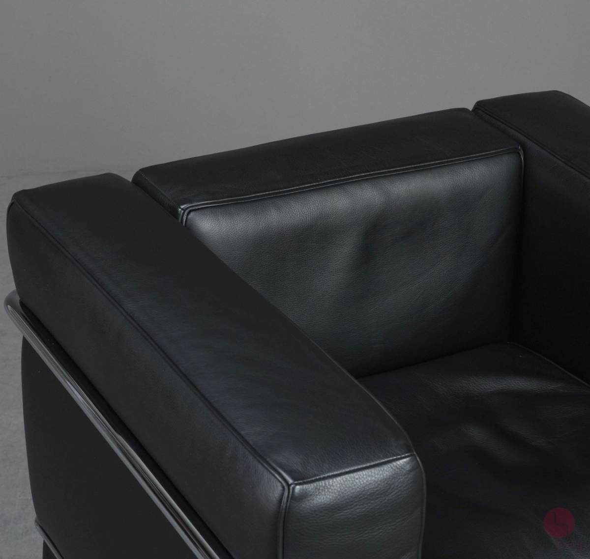 Cassina LC2 Sessel mit schwarzem Leder gebraucht