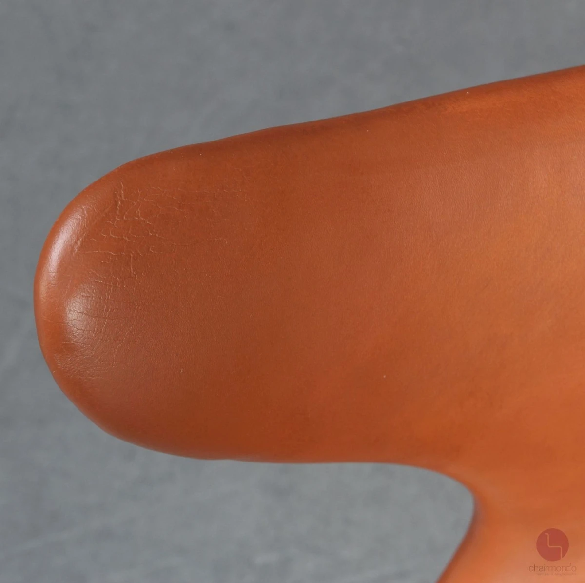 Fritz Hansen 3108 Lily Chair mit braunem Lederpolster gebraucht