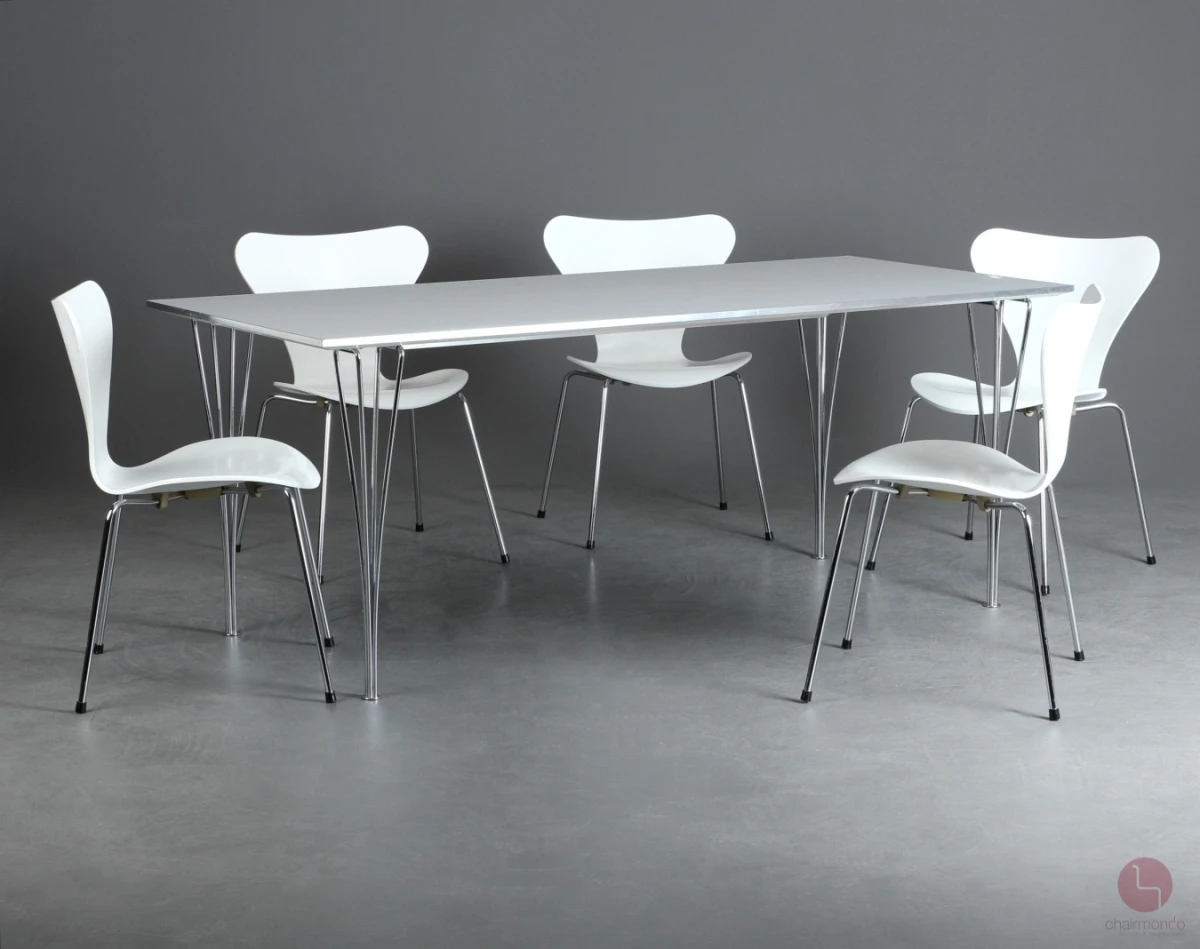 Fritz Hansen Rectangular Esstisch 180 x 80cm in Weiß gebraucht