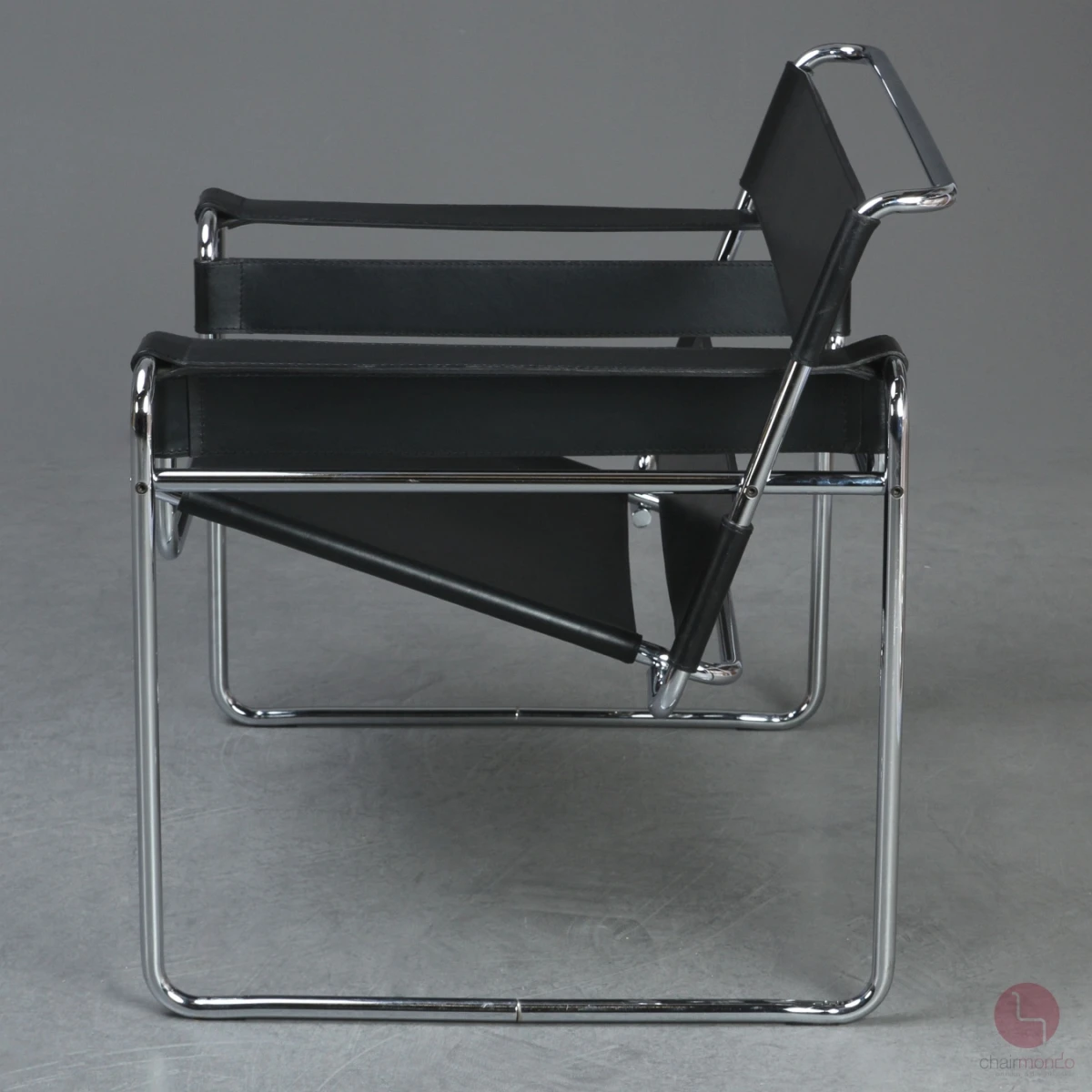 Gavina / Knoll Wassily Chair Kernleder schwarz gebraucht