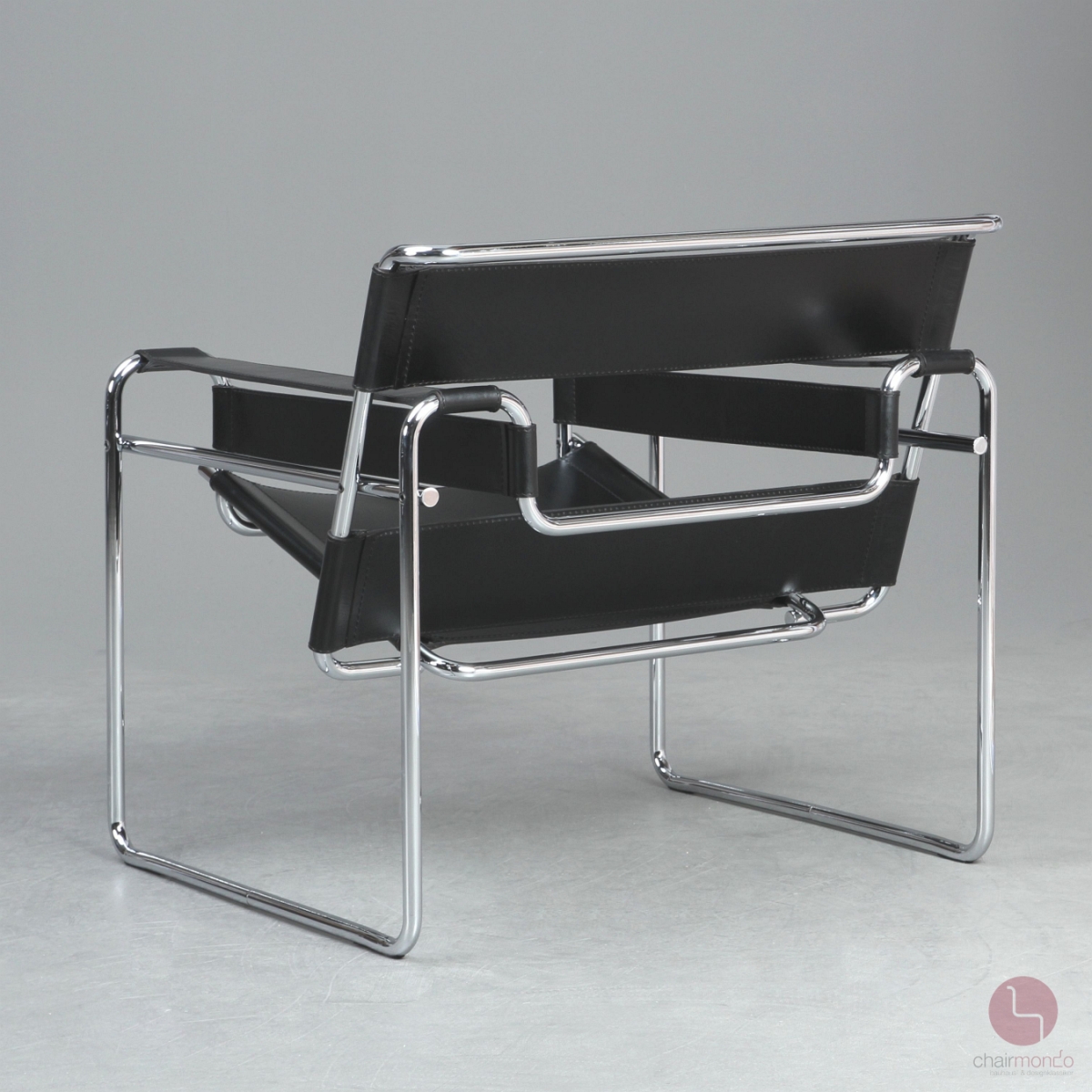 Preview: Knoll Wassily Chair mit schwarzem Leder gebraucht