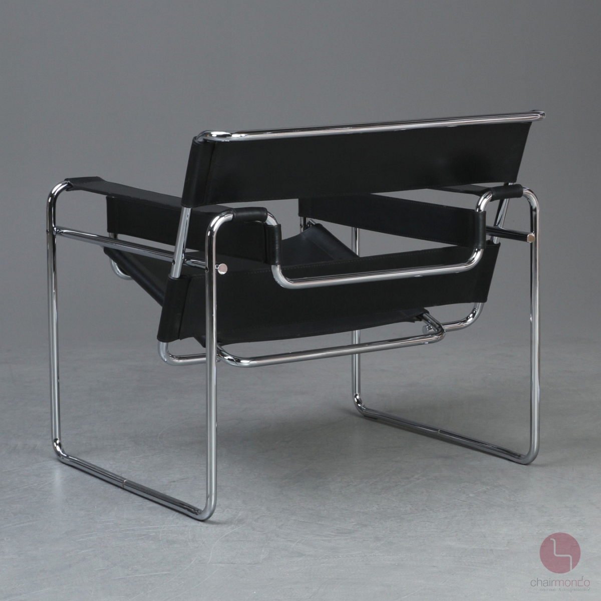 Preview: Gavina / Knoll Wassily Chair Kernleder schwarz gebraucht