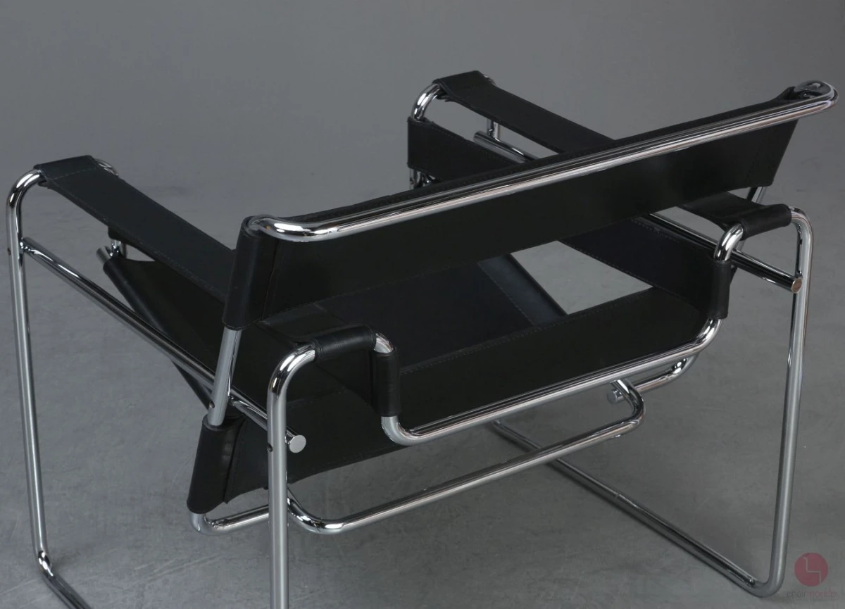 Gavina / Knoll Wassily Chair Kernleder schwarz gebraucht