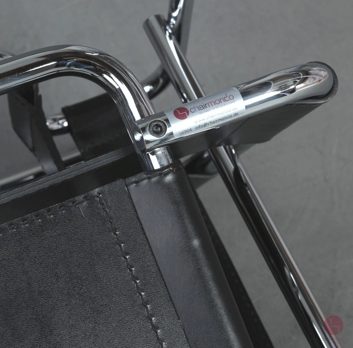 Knoll Wassily Chair mit schwarzem Leder gebraucht