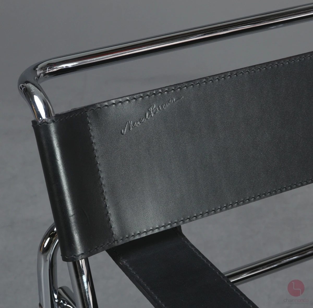Gavina / Knoll Wassily Chair Kernleder schwarz gebraucht