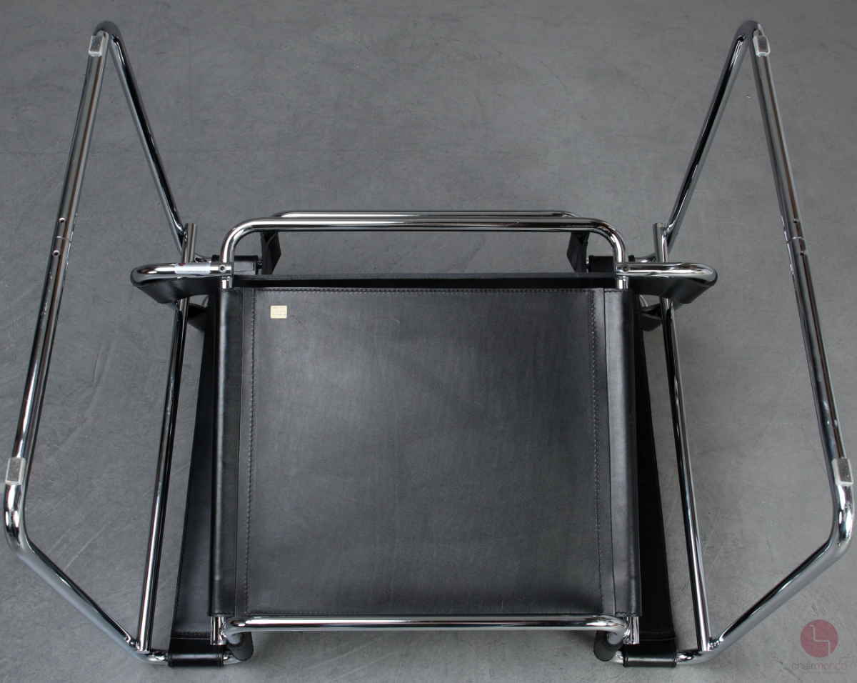 Gavina Wassily Chair mit schwarzem Leder