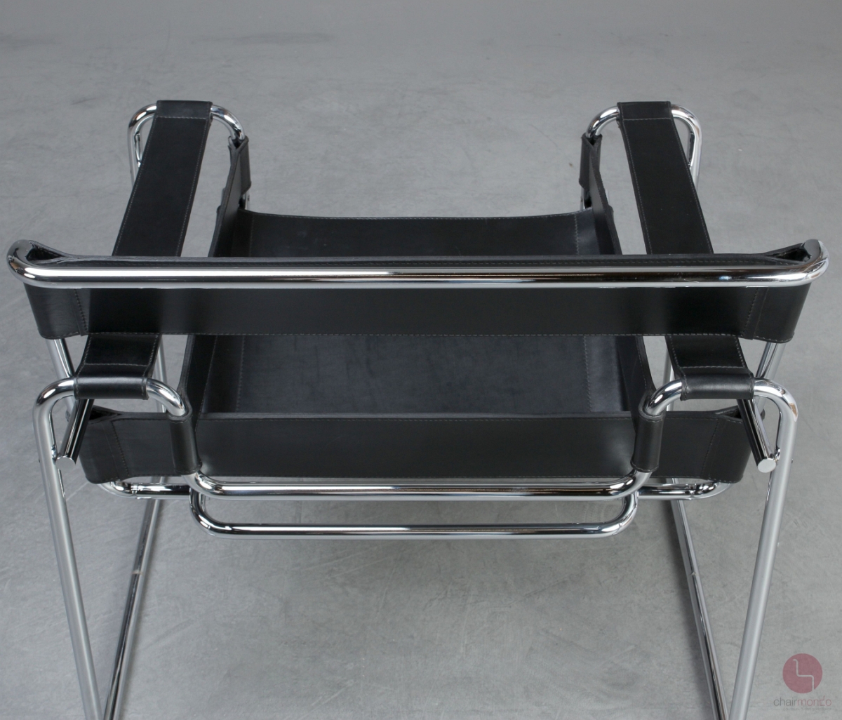 Gavina Wassily Chair mit schwarzem Leder
