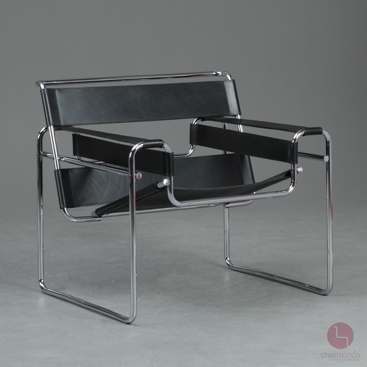 Knoll Gavina Wassily Chair mit schwarzem Leder gebraucht