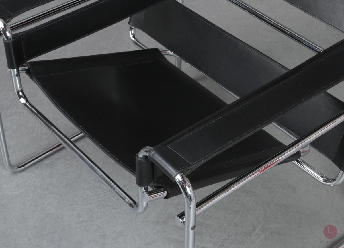 Knoll Gavina Wassily Chair mit schwarzem Leder gebraucht