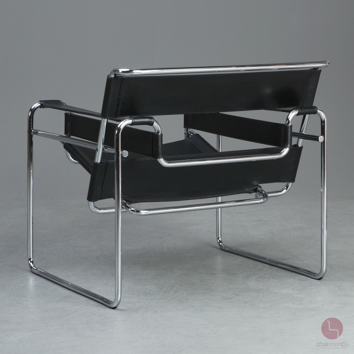 Gavina / Knoll Wassily Chair Kernleder schwarz gebraucht