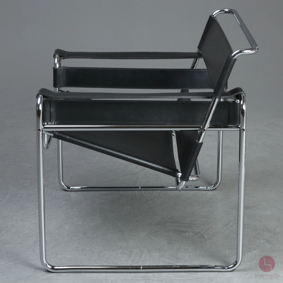 Gavina / Knoll Wassily Chair Kernleder schwarz gebraucht