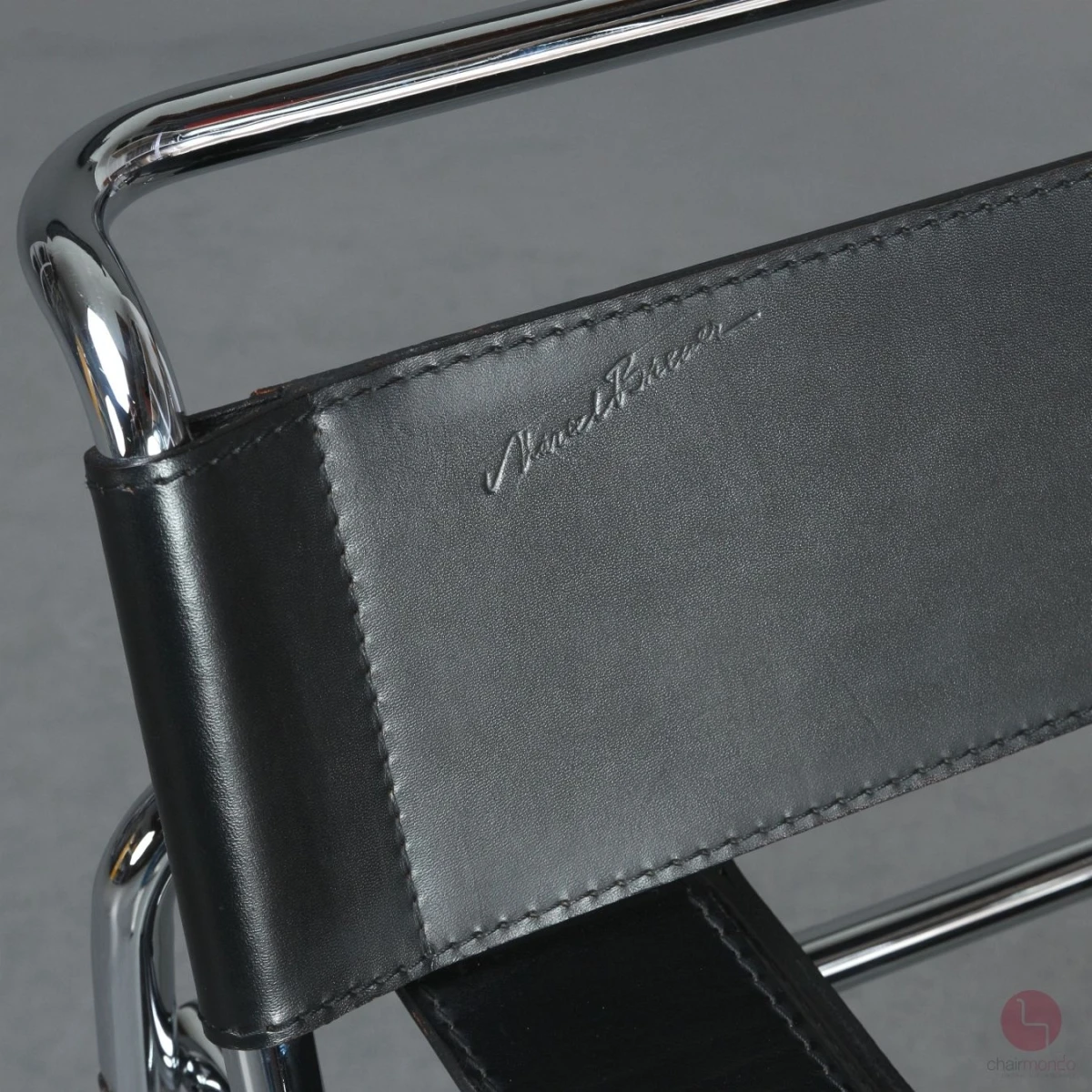 Gavina / Knoll Wassily Chair Kernleder schwarz gebraucht