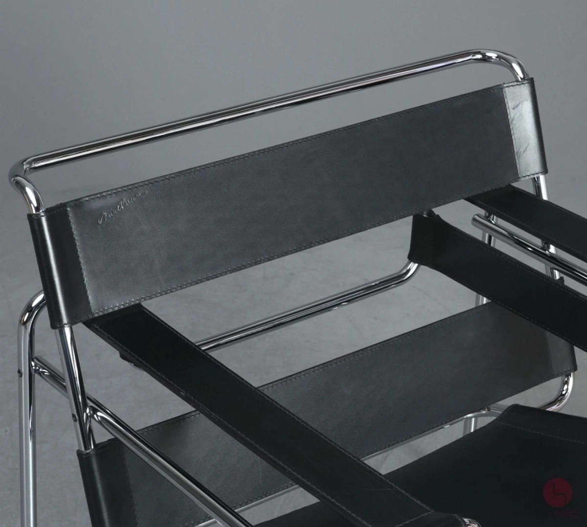 Gavina / Knoll Wassily Chair Kernleder schwarz gebraucht