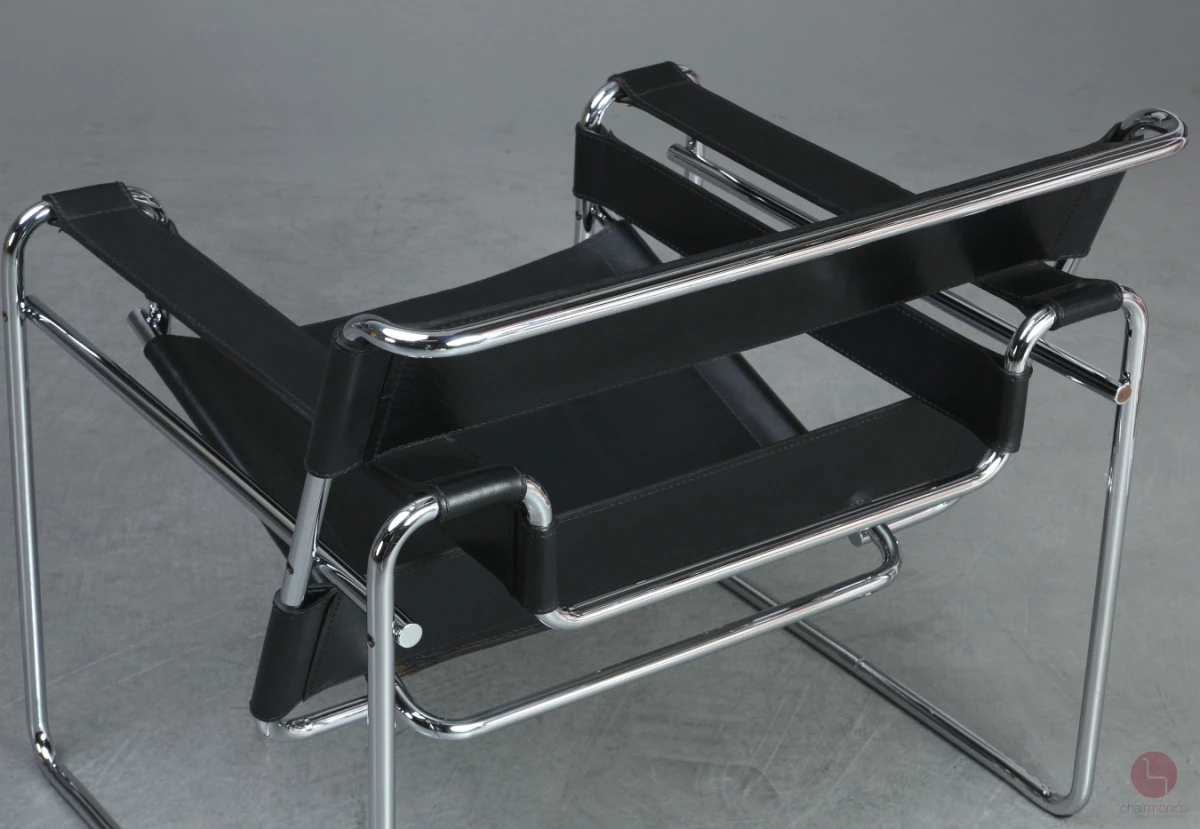 Gavina / Knoll Wassily Chair Kernleder schwarz gebraucht