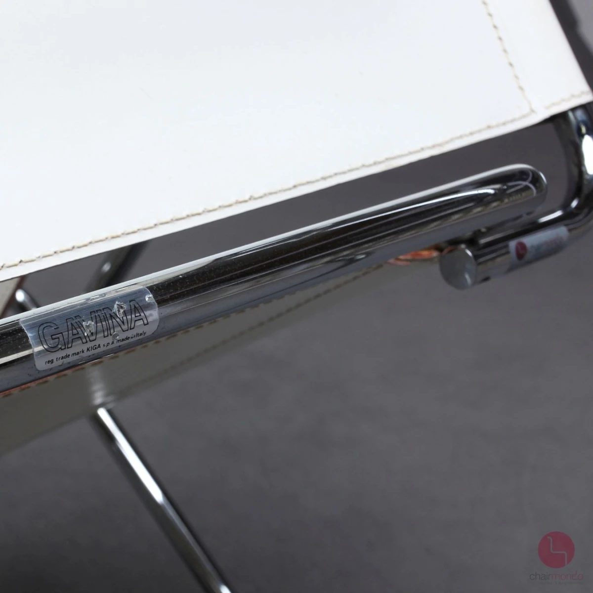 Gavina Wassily Chair Leder Weiß Marcel Breuer gebraucht