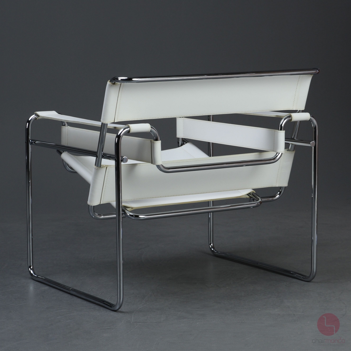Preview: Gavina / Knoll Wassily Chair Kernleder weiß gebraucht