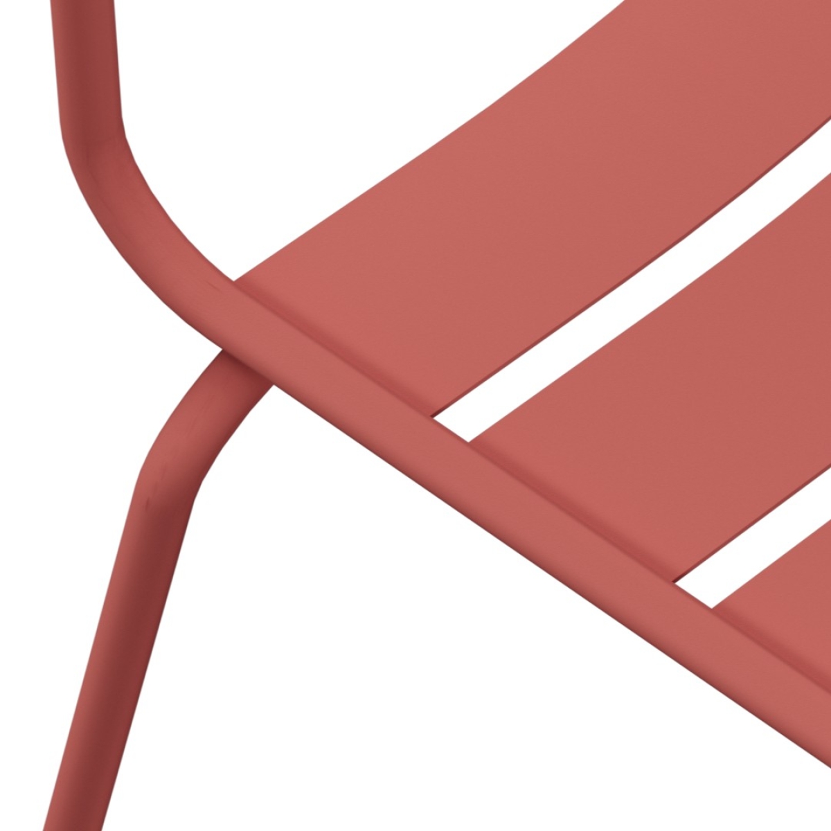 Preview: Schaffnr Glarus Ganzmetallstuhl Detailaufnahme Sitzfläche