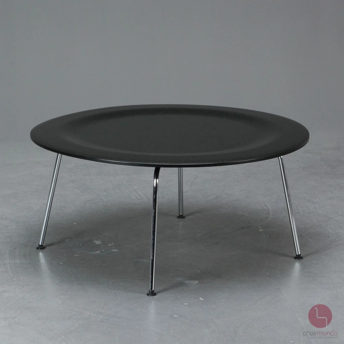 Vitra Herman Miller CTM Coffee Table Metal mit schwarzer Platte, gebraucht