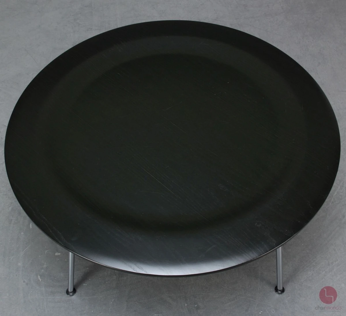 Vitra Herman Miller CTM Coffee Table Metal mit schwarzer Platte, gebraucht