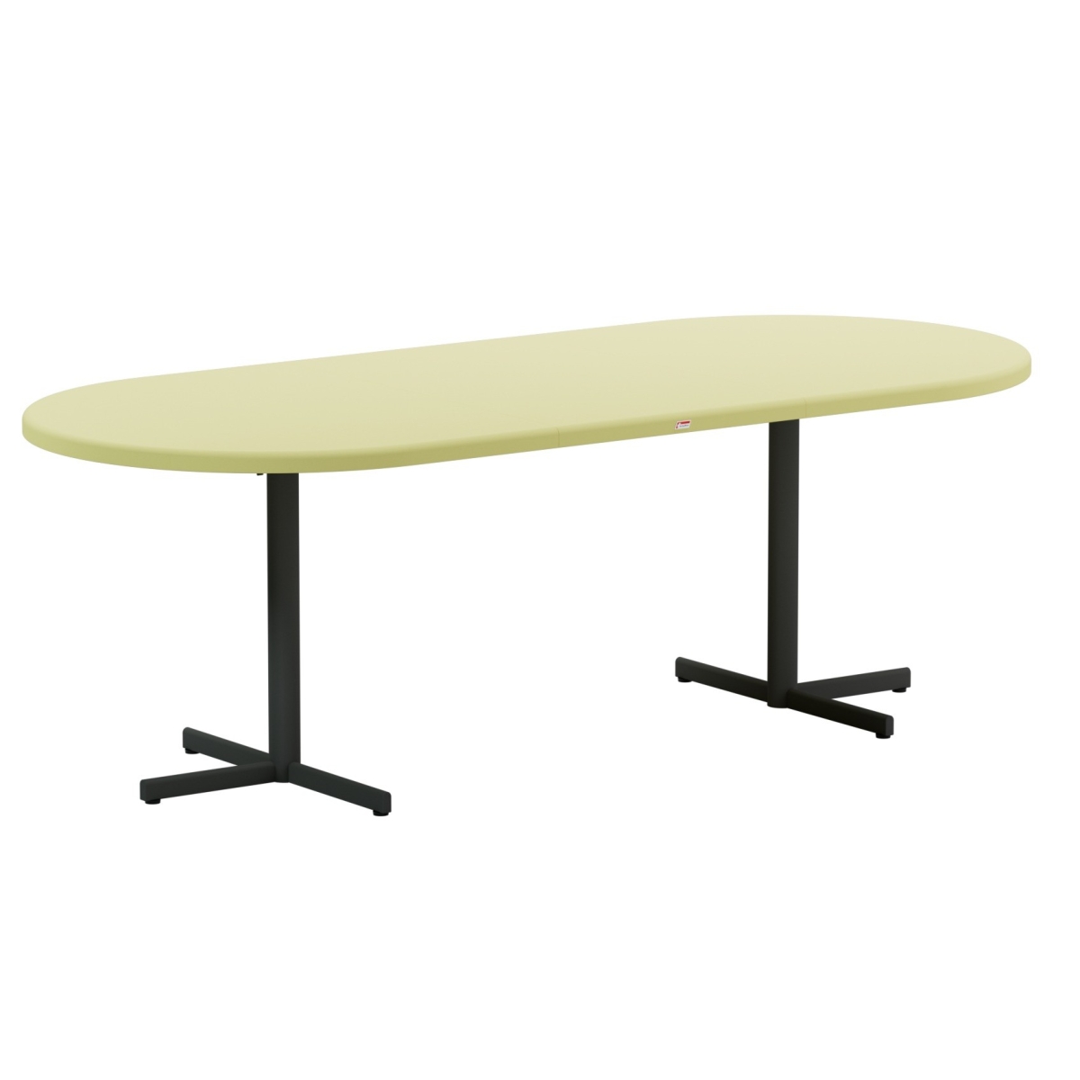 Preview: Schaffner Bodensee ausziehbarer Glasfaser Tisch, oval