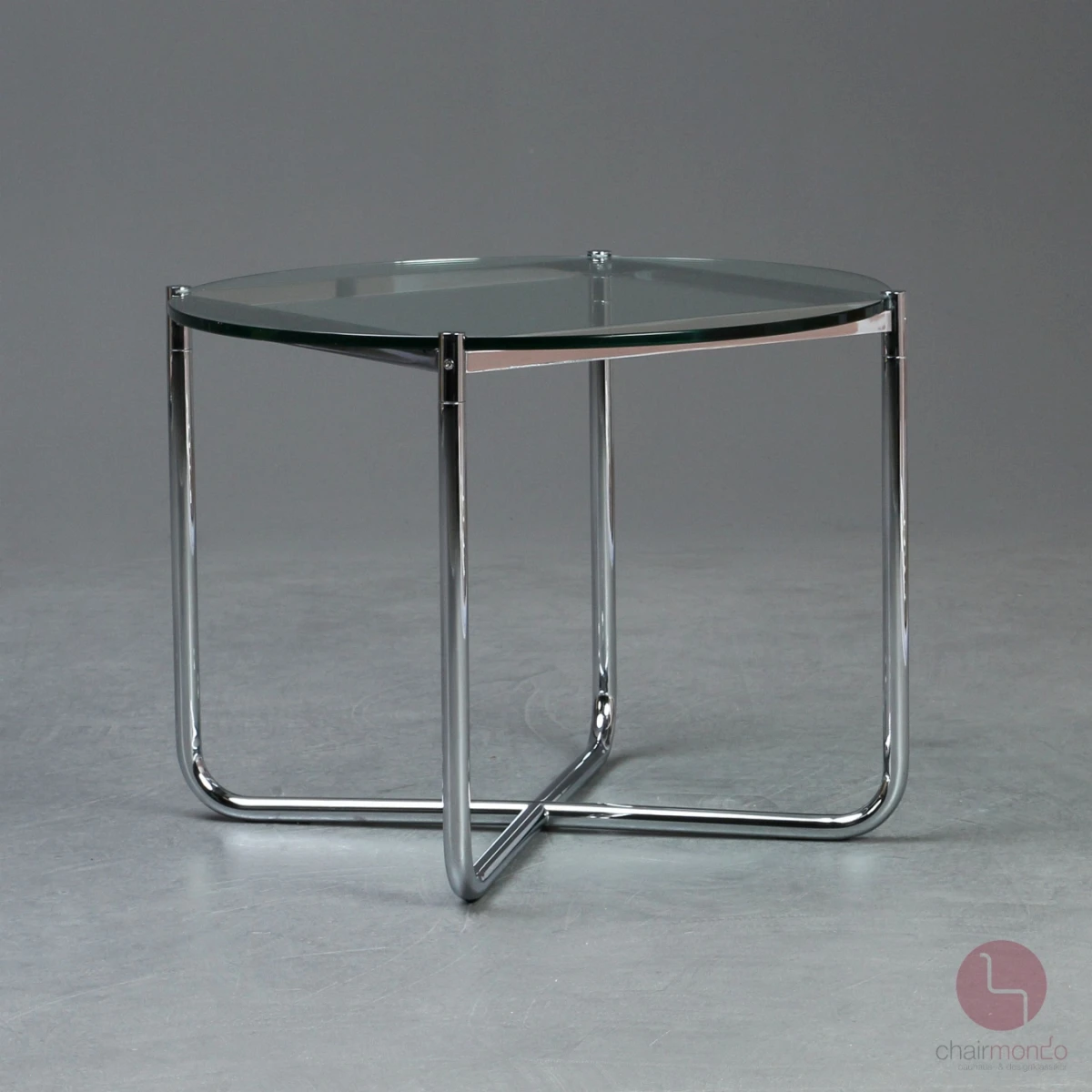 Knoll MR Couchtisch mit Glasplatte und verchromtem Gestell gebraucht