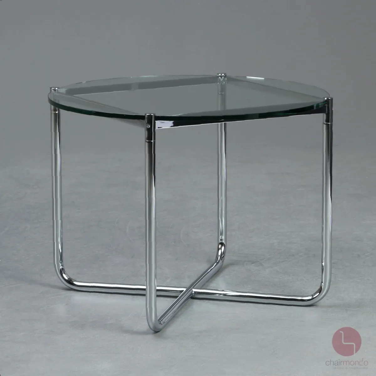 Knoll MR Couchtisch mit Glasplatte und verchromtem Gestell gebraucht