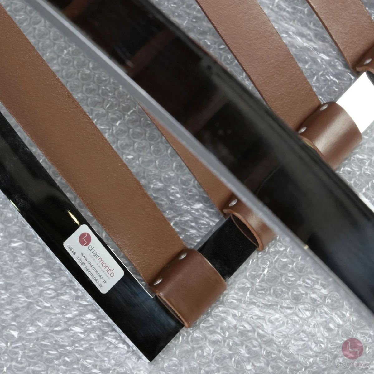 Knoll Barcelona Chair mit braunem Leder gebraucht