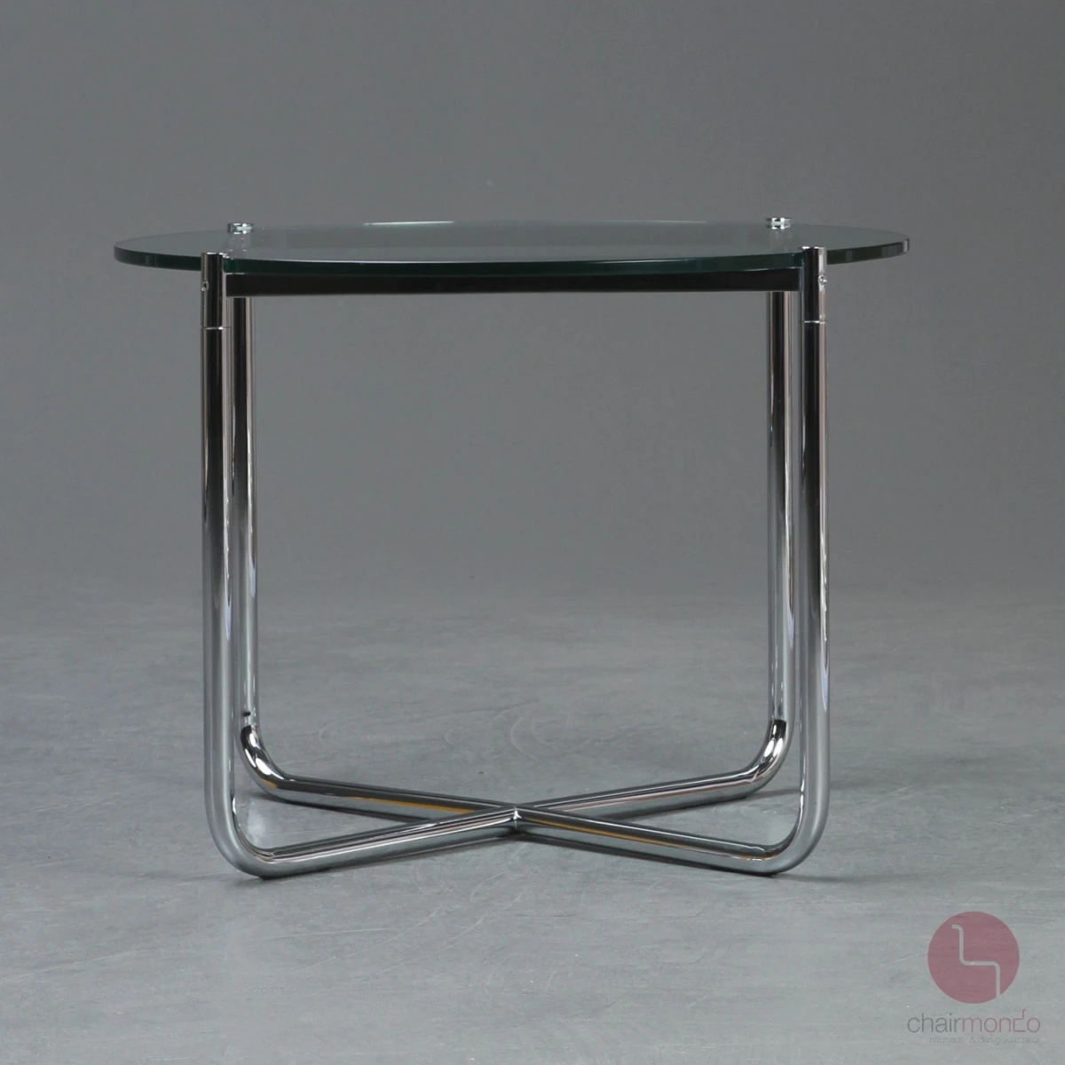 Knoll MR Couchtisch mit Glasplatte und verchromtem Gestell gebraucht