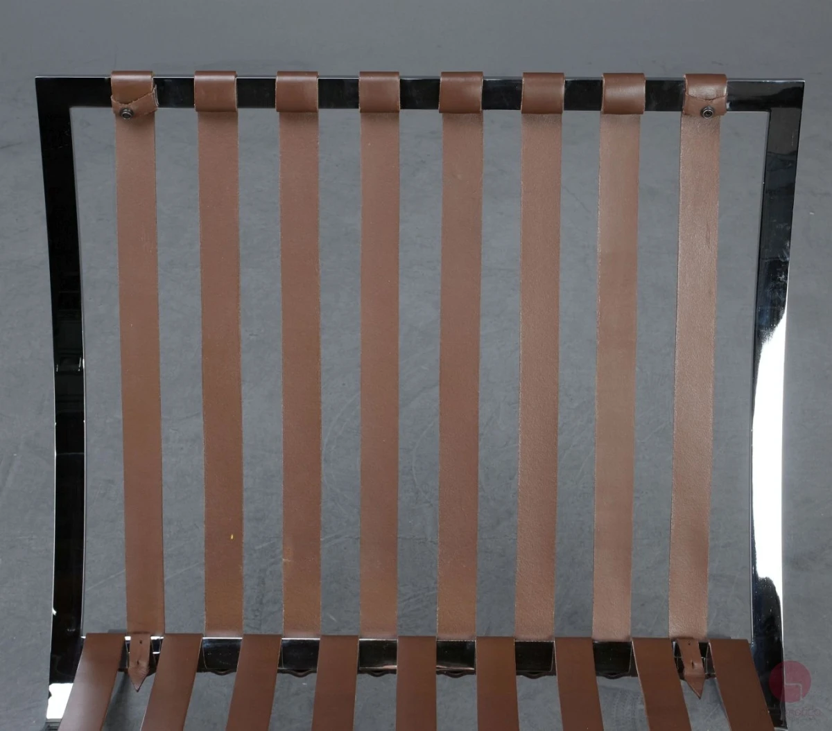 Knoll Barcelona Chair mit braunem Leder gebraucht