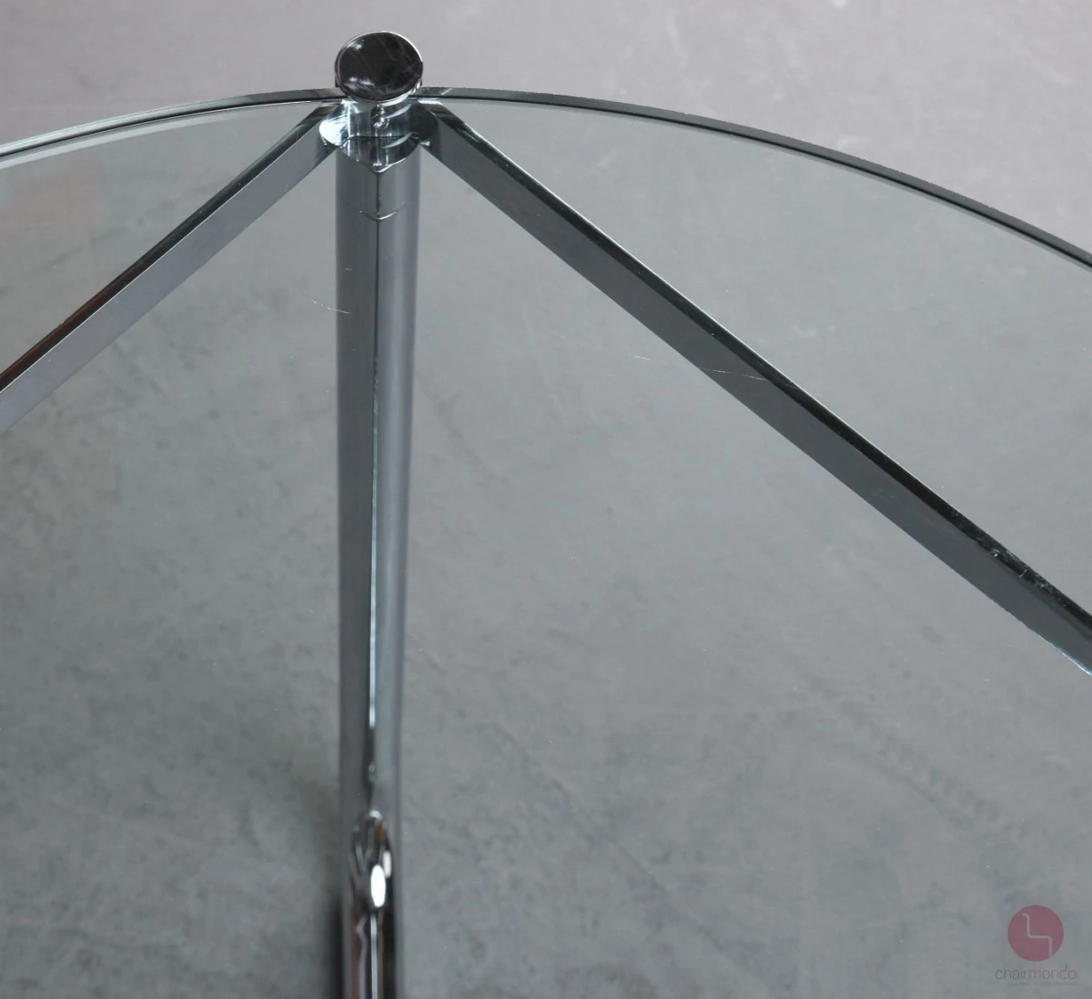 Knoll MR Couchtisch mit Glasplatte und verchromtem Gestell gebraucht