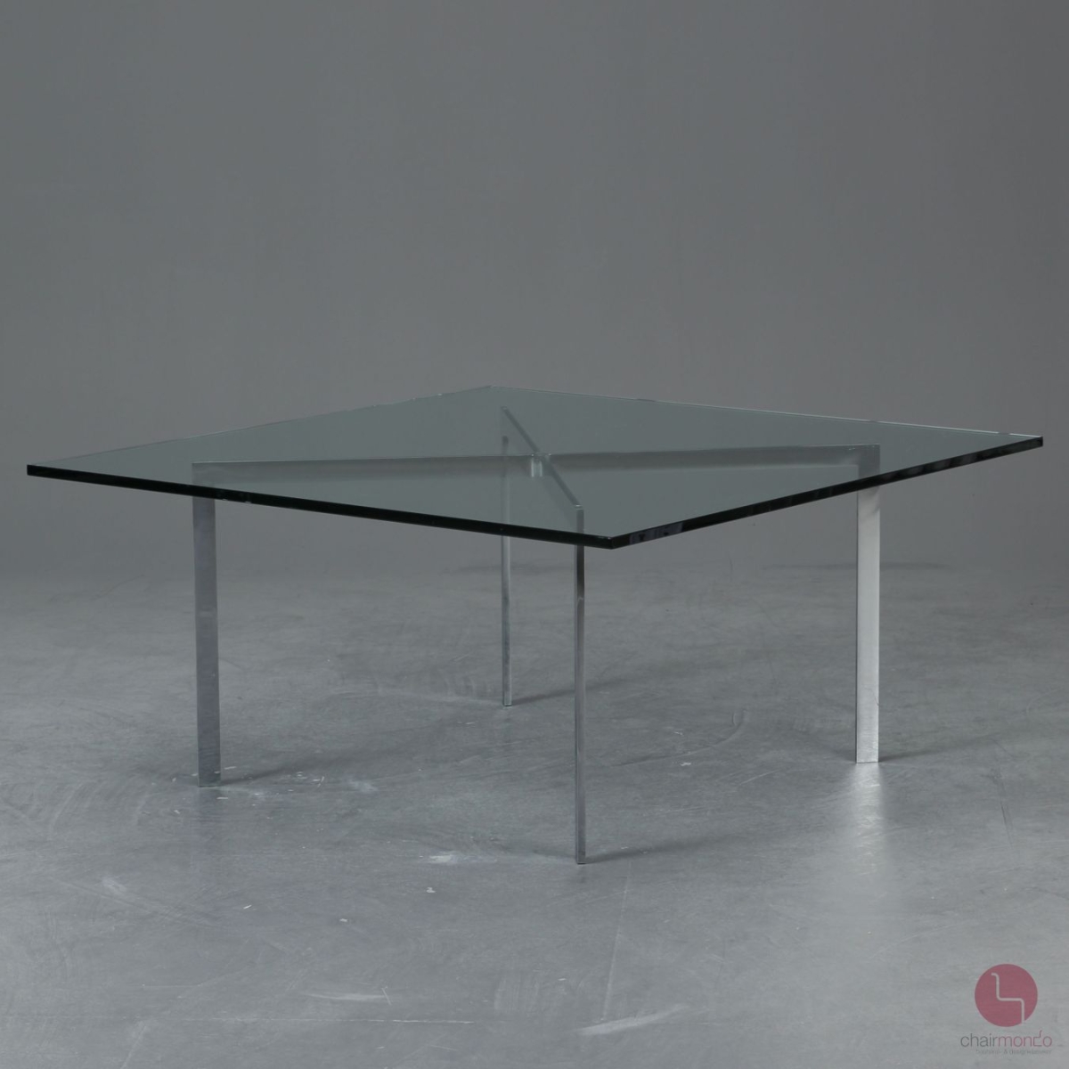 Preview: Knoll International Barcelona Table Couchtisch mit Glasplatte