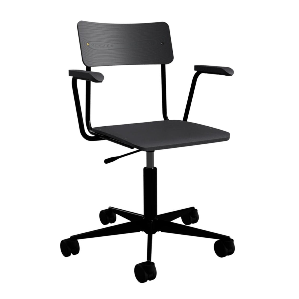 Preview: L&C stendal comeback office Drehstuhl schiefergrau gebeizt