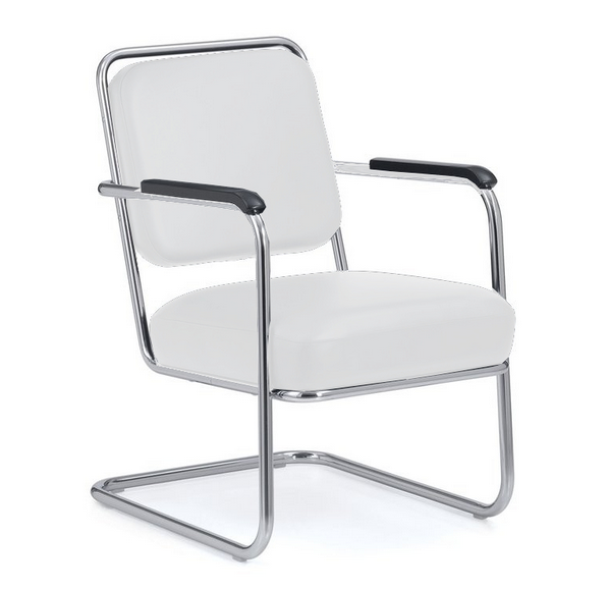 Preview: L&C stendal Freischwinger Sessel berlin mit Lederbezug in verschiedenen Farben