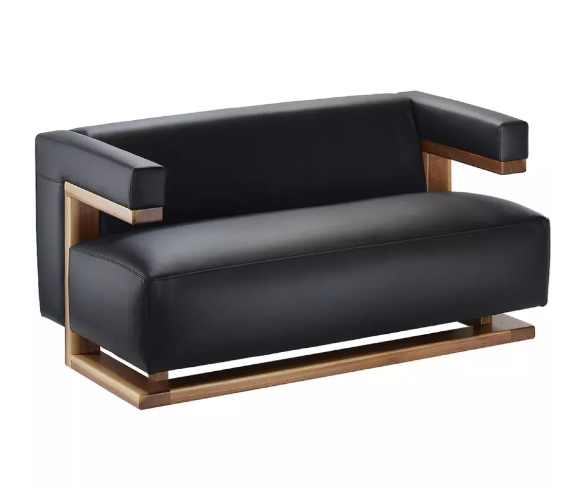 Preview: Tecta F51-2 Gropius Sofa mit Leder Bezug in verschiedenen Farben